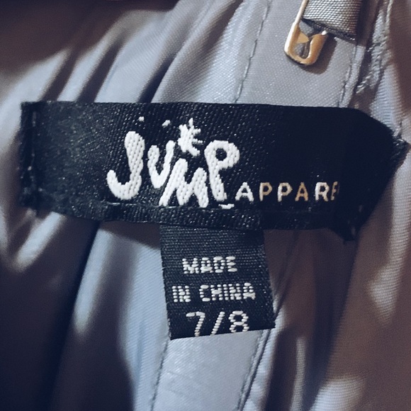 JUMP Grey Junior Prom Dress Size 7/8 - Picture 7 of 8